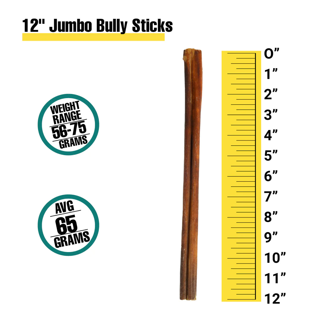 Jumbo Bully Sticks - 12 Inch