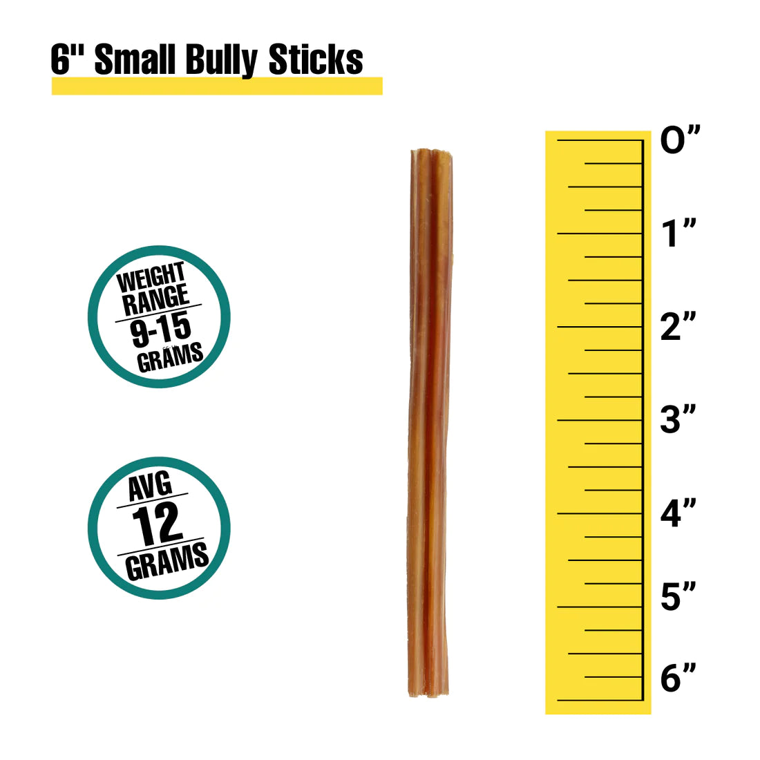 Small Bully Sticks - 6 Inch